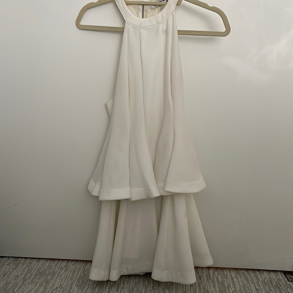 Elizabeth and James White Mini Dress